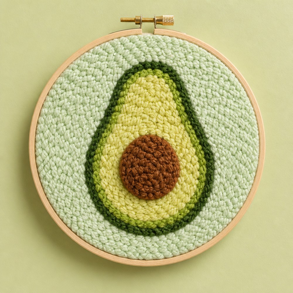 Avokado punch nakış